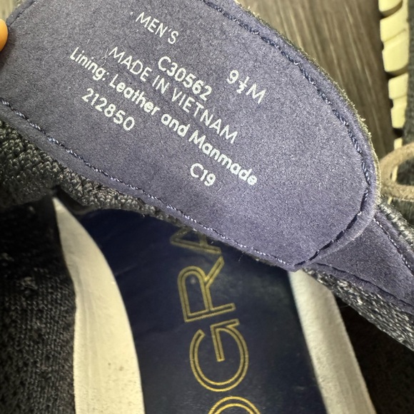 ?Cole Haan Zerogrand Men\'s 9.5 M Gray Stitchlite Wingtip Casual Shoes C30562 main image 5